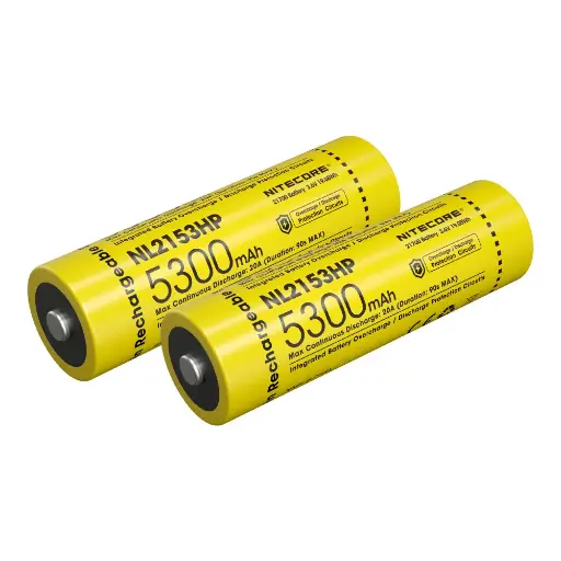 [NC-21700-NL2153HP] Nitecore Dual 21700 5300mAh Rechargeable Li-Ion Batteries