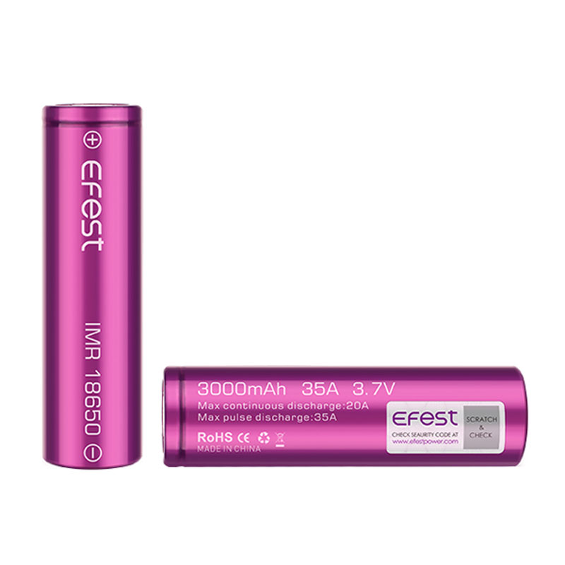 Efest IMR 18650 3000mAh 35A Flat Top Battery