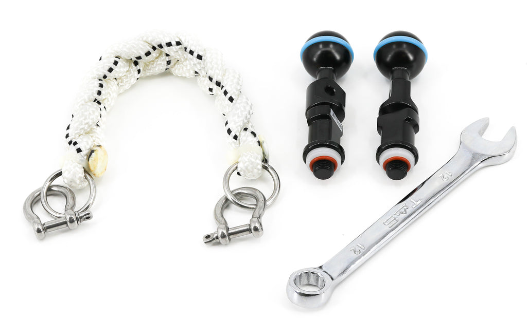 Nauticam Lanyard-17cm& M10 strobe mounting ball set 