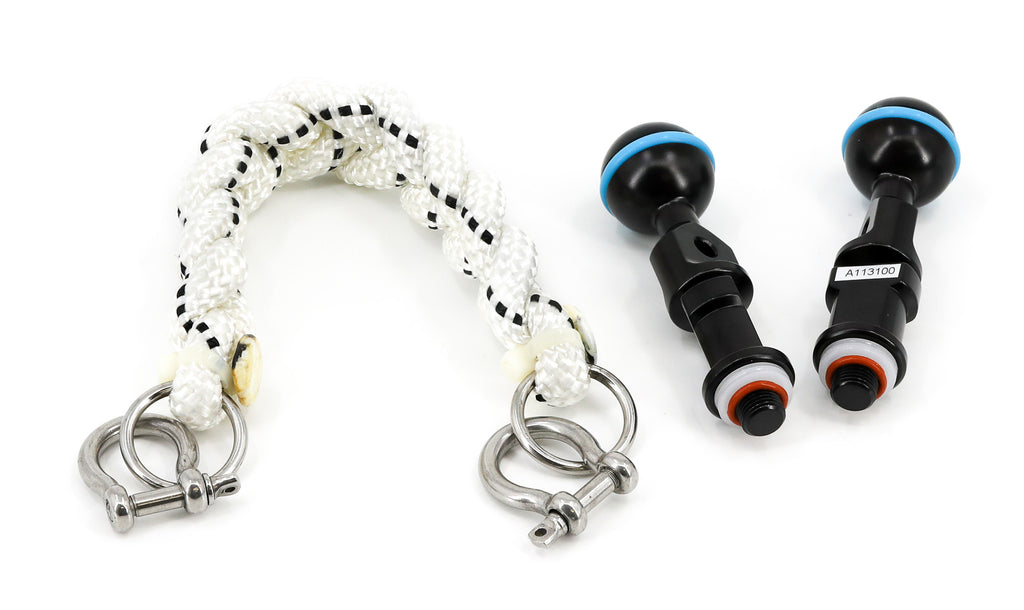 Nauticam Lanyard-20cm& M10 strobe mounting ball set 