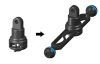 Nauticam Light mounting stem for fastening on 125~400mm Arms