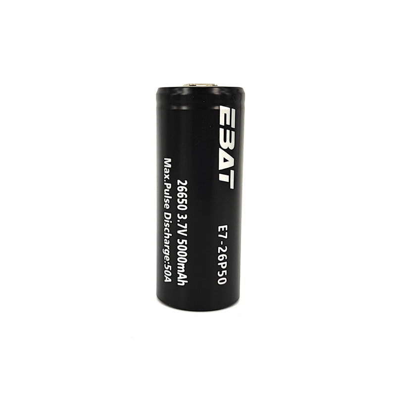 EBAT 26650 5000mah Battery with Button Top