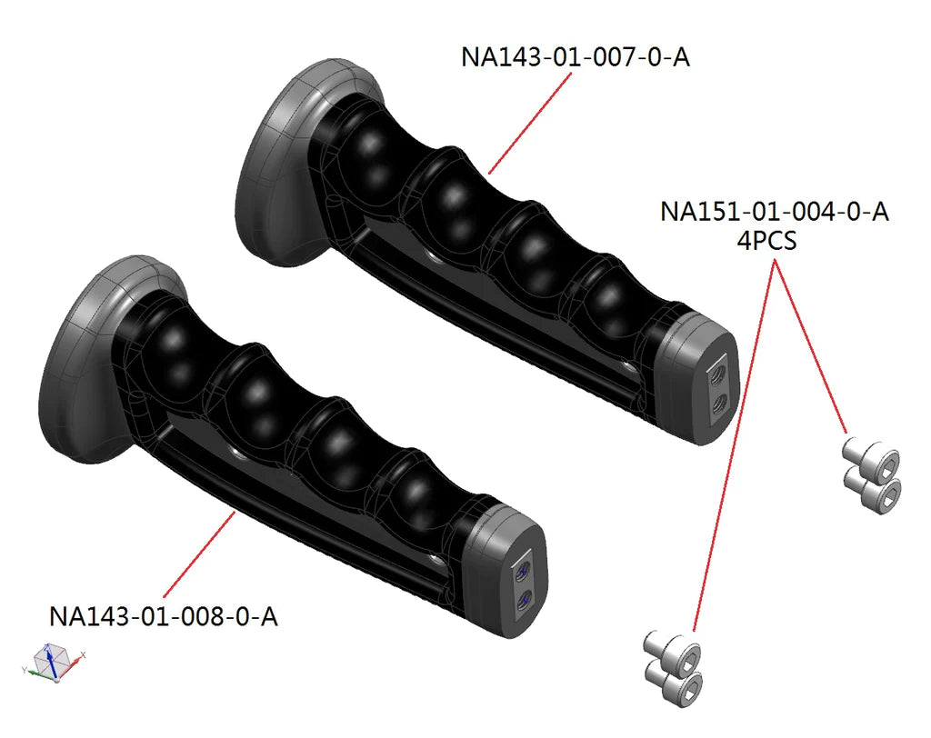 Nauticam Pair of MIL/Compact Housing Handles with Screws