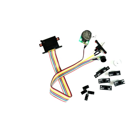 [25602] Nauticam Vacuum Detection/Moisture Alarm PCB set (incl. on/off switch and mount, buzzer, moisture sensor, CR2032 battery holder and 4 colour LED; 2pcs Panasonic CR2032 batteries incl.)