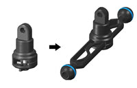 [25314] Nauticam Light mounting stem for fastening on 125~400mm arms